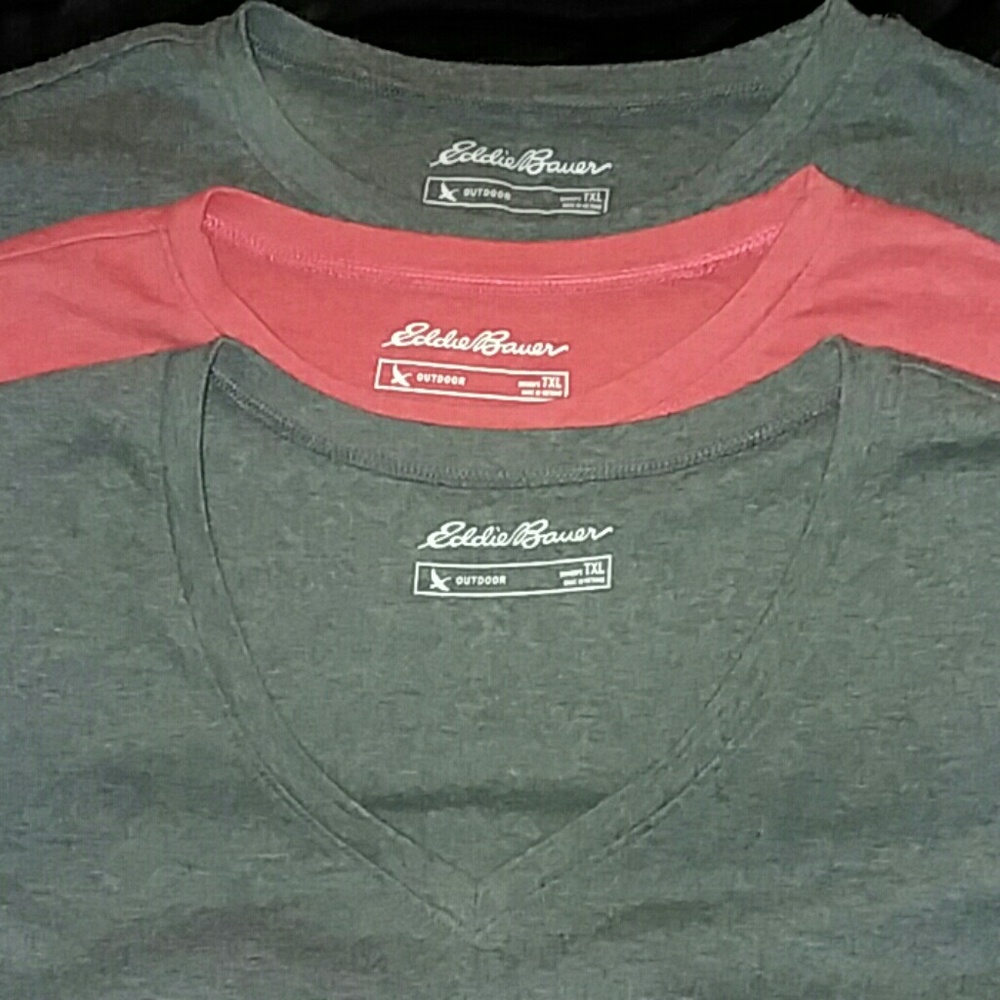 Lot of 3 Eddie Bauer Outdoor T-Shirts